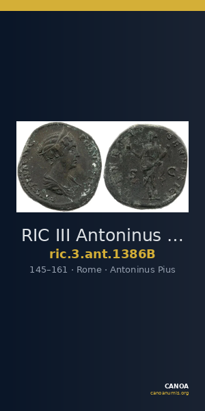RIC III Antoninus Pius 1386B — CANOA