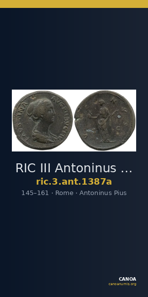 RIC III Antoninus Pius 1387a — CANOA