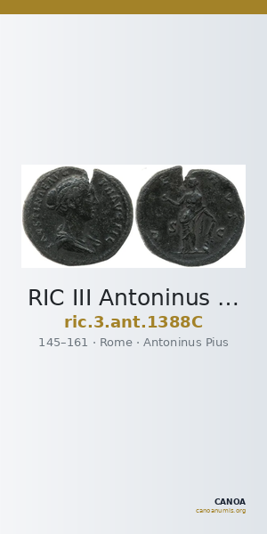 RIC III Antoninus Pius 1388C — CANOA