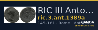 RIC III Antoninus Pius 1389a — CANOA