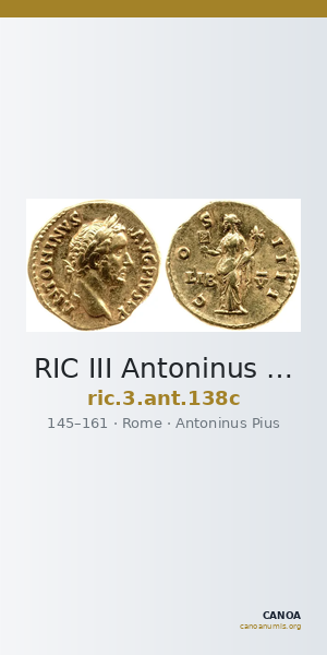 RIC III Antoninus Pius 138c — CANOA