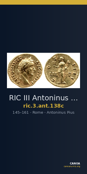RIC III Antoninus Pius 138c — CANOA