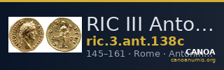 RIC III Antoninus Pius 138c — CANOA