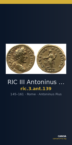 RIC III Antoninus Pius 139 — CANOA