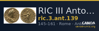 RIC III Antoninus Pius 139 — CANOA