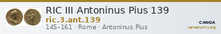 RIC III Antoninus Pius 139 — CANOA