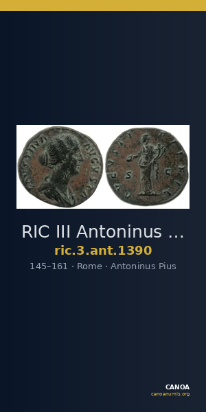 RIC III Antoninus Pius 1390 — CANOA