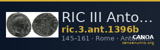 RIC III Antoninus Pius 1396b — CANOA