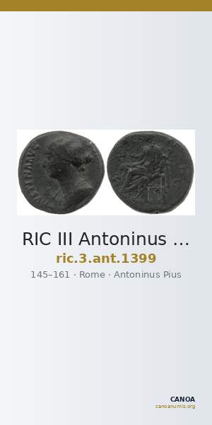 RIC III Antoninus Pius 1399 — CANOA