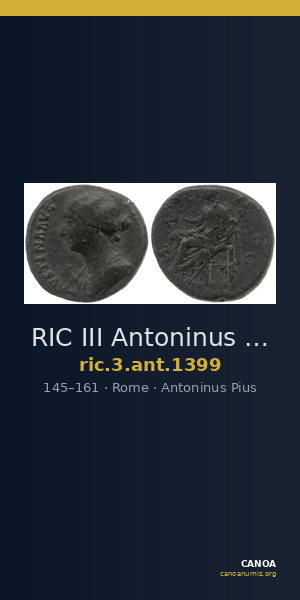 RIC III Antoninus Pius 1399 — CANOA