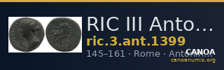 RIC III Antoninus Pius 1399 — CANOA