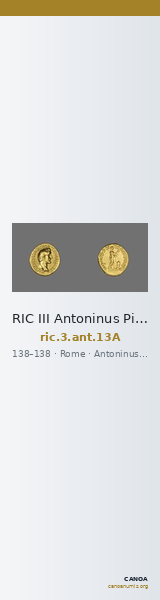 RIC III Antoninus Pius 13A — CANOA