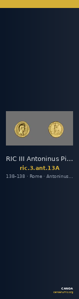 RIC III Antoninus Pius 13A — CANOA