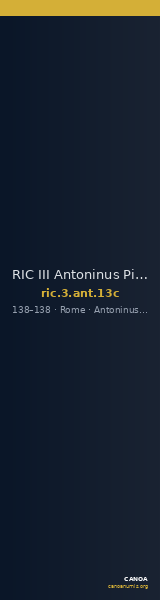 RIC III Antoninus Pius 13c — CANOA