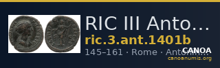 RIC III Antoninus Pius 1401b — CANOA