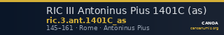 RIC III Antoninus Pius 1401C (as) — CANOA