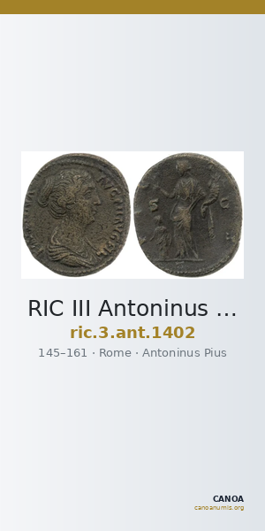 RIC III Antoninus Pius 1402 — CANOA