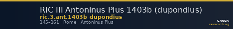 RIC III Antoninus Pius 1403b (dupondius) — CANOA