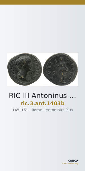RIC III Antoninus Pius 1403b — CANOA