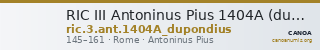 RIC III Antoninus Pius 1404A (dupondius) — CANOA
