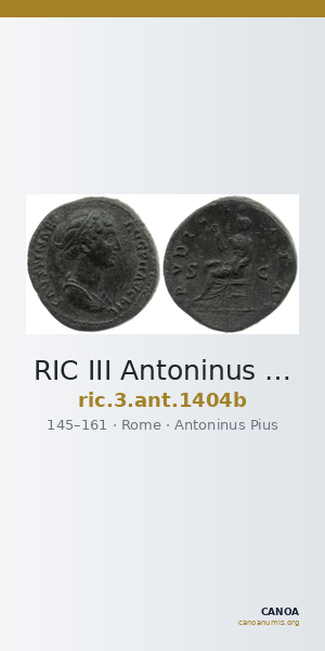 RIC III Antoninus Pius 1404b — CANOA