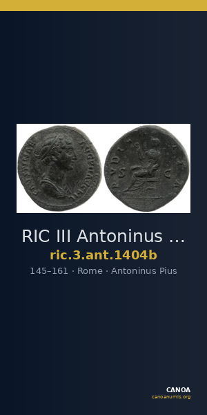 RIC III Antoninus Pius 1404b — CANOA