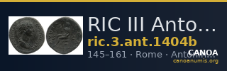 RIC III Antoninus Pius 1404b — CANOA