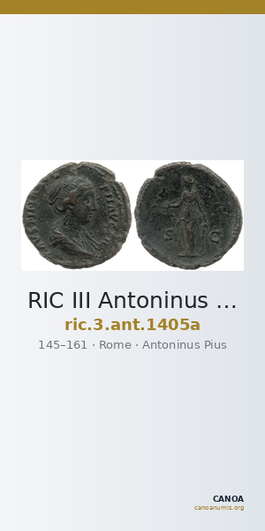 RIC III Antoninus Pius 1405a — CANOA