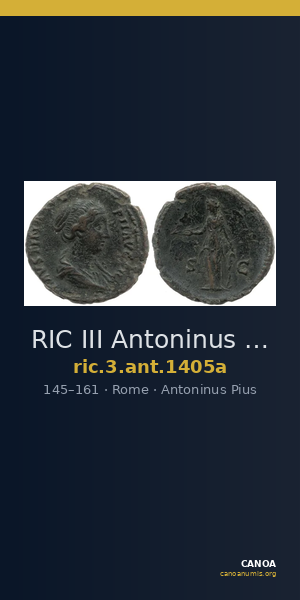 RIC III Antoninus Pius 1405a — CANOA
