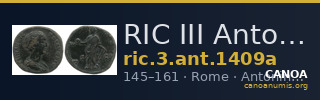 RIC III Antoninus Pius 1409a — CANOA