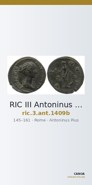 RIC III Antoninus Pius 1409b — CANOA