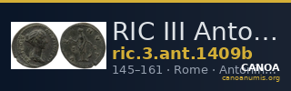 RIC III Antoninus Pius 1409b — CANOA