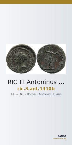 RIC III Antoninus Pius 1410b — CANOA