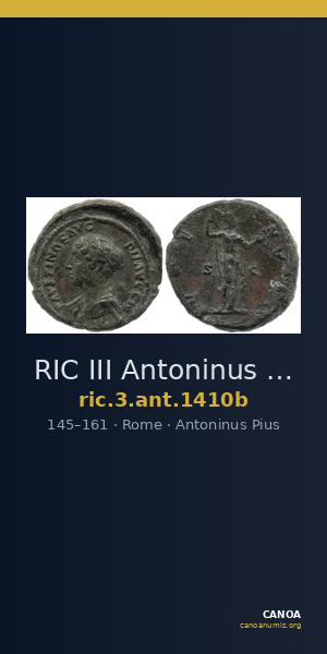 RIC III Antoninus Pius 1410b — CANOA
