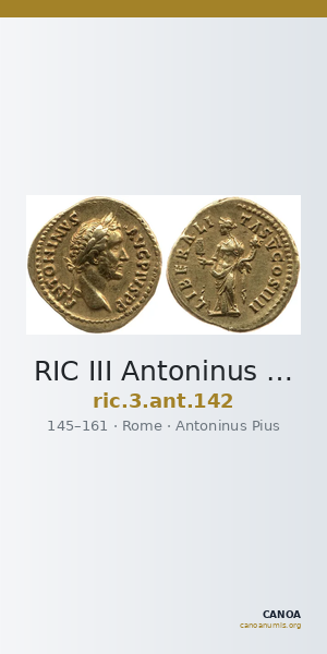 RIC III Antoninus Pius 142 — CANOA