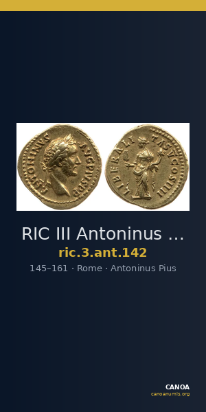 RIC III Antoninus Pius 142 — CANOA