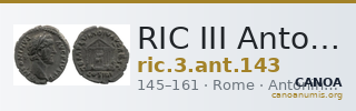 RIC III Antoninus Pius 143 — CANOA