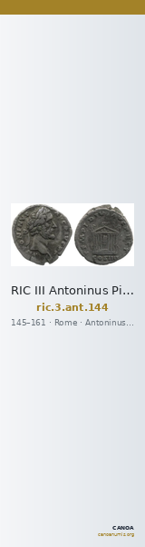 RIC III Antoninus Pius 144 — CANOA
