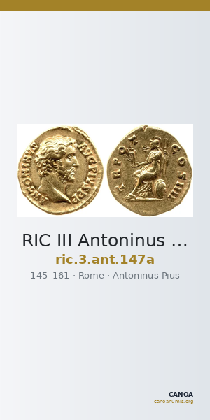 RIC III Antoninus Pius 147a — CANOA