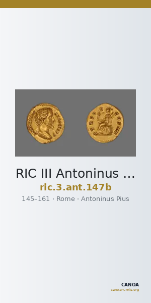 RIC III Antoninus Pius 147b — CANOA
