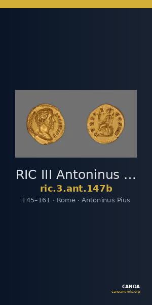 RIC III Antoninus Pius 147b — CANOA