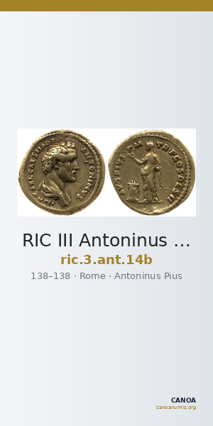 RIC III Antoninus Pius 14b — CANOA