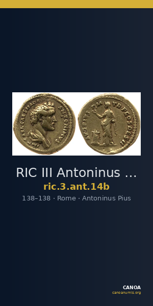 RIC III Antoninus Pius 14b — CANOA