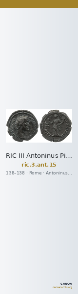 RIC III Antoninus Pius 15 — CANOA