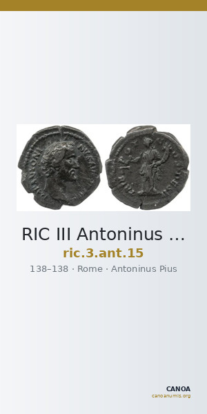 RIC III Antoninus Pius 15 — CANOA