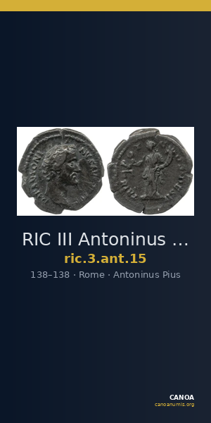 RIC III Antoninus Pius 15 — CANOA