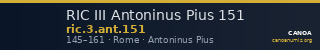 RIC III Antoninus Pius 151 — CANOA
