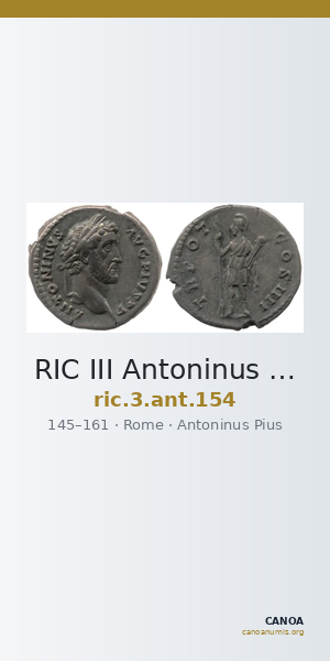 RIC III Antoninus Pius 154 — CANOA