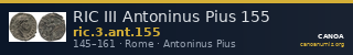 RIC III Antoninus Pius 155 — CANOA