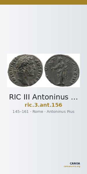 RIC III Antoninus Pius 156 — CANOA